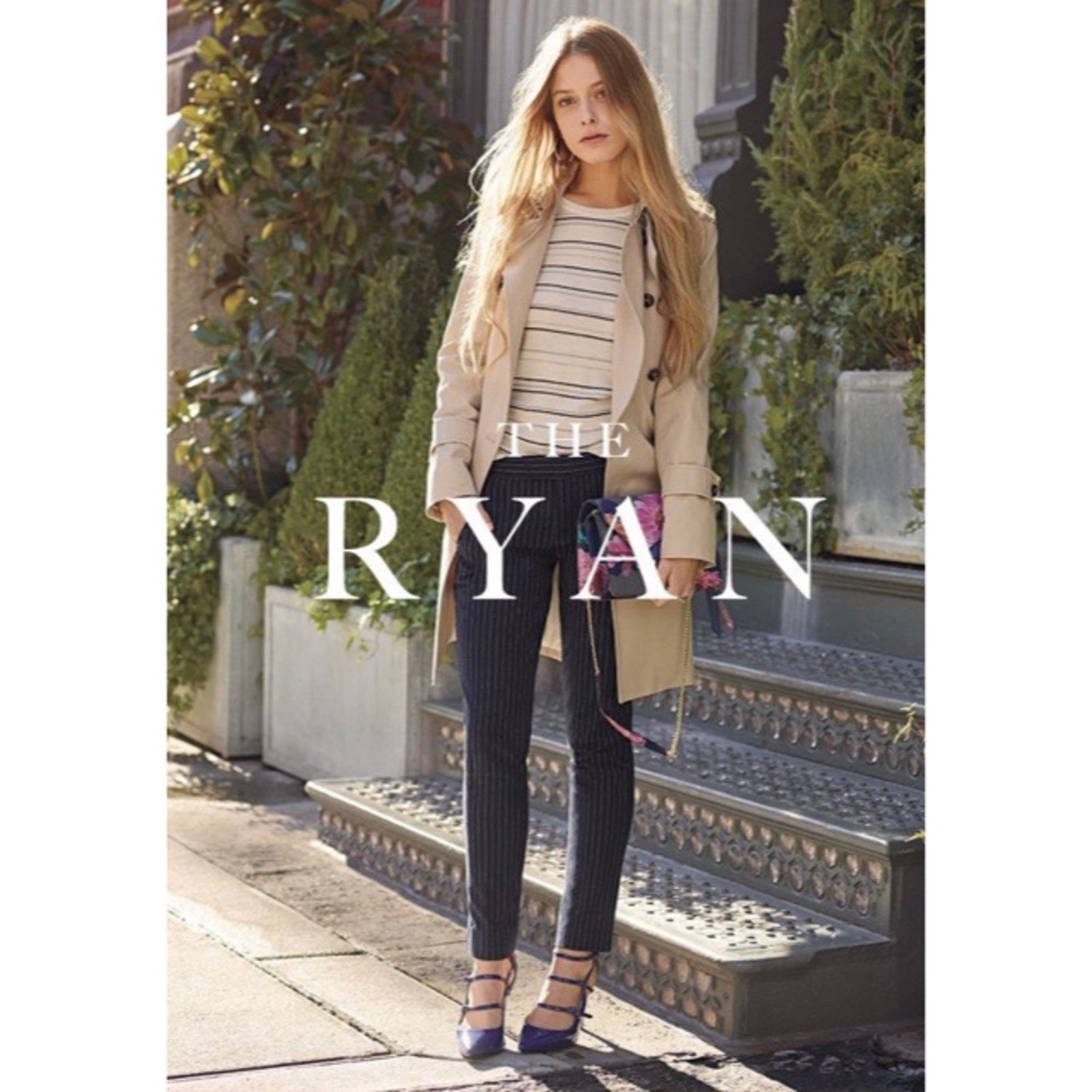 Banana Republic Ryan Straight Leg Floral Pants